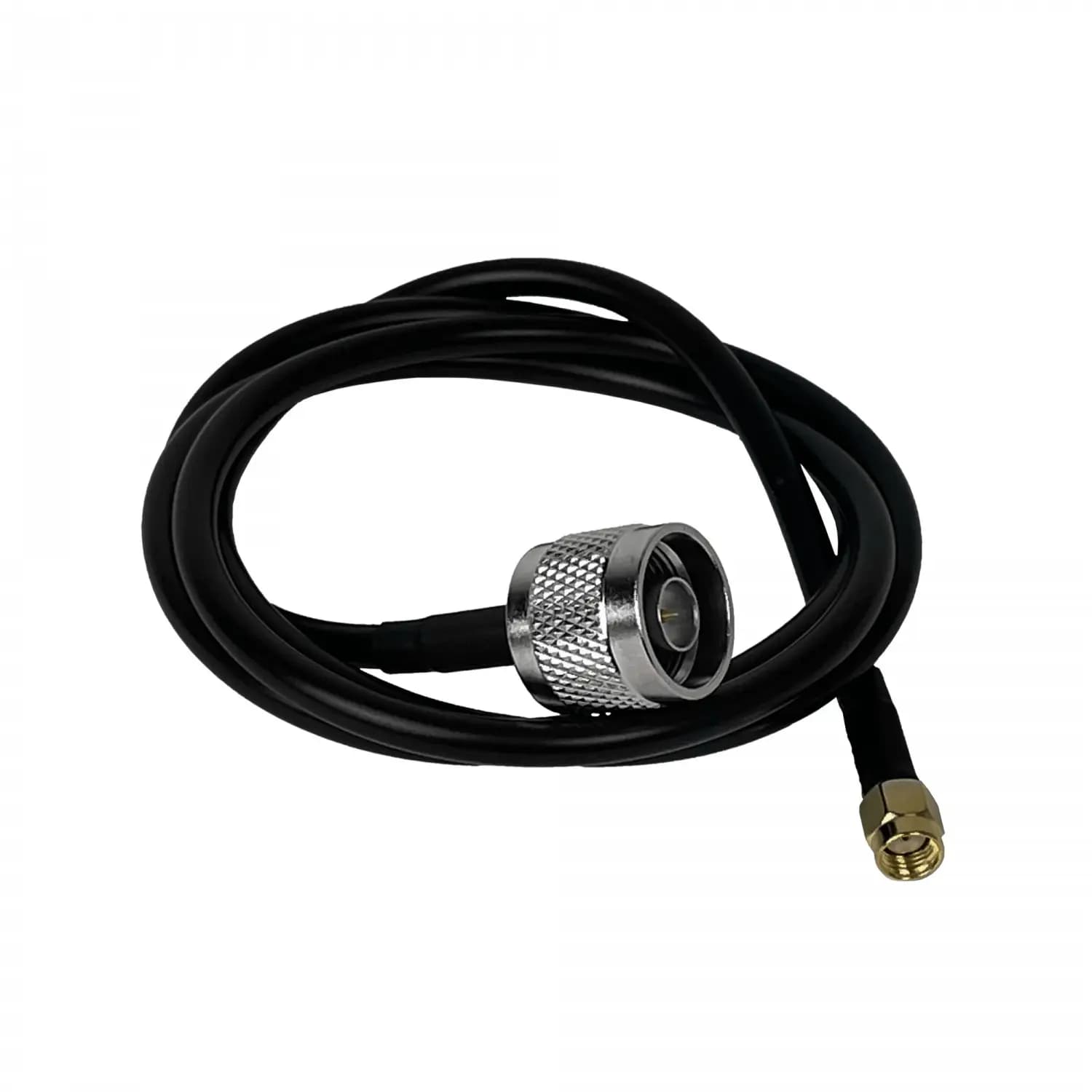 100cm 1mt RPSMA-Macho N-Macho RG58 Cable Coaxial Negro